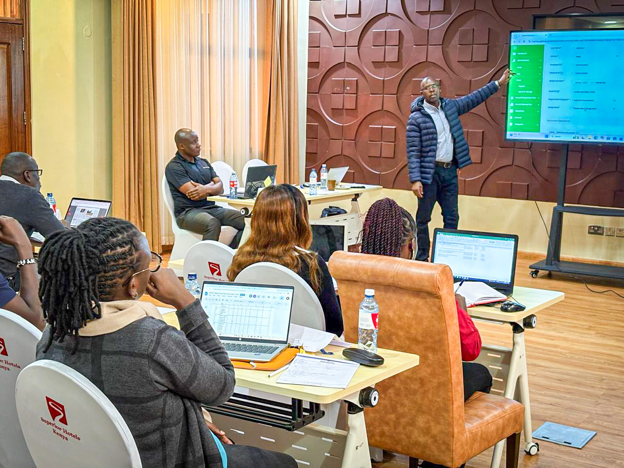 KUCCPS staff being trained on the electronic Government Procurement