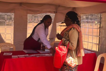 Career guidance booth